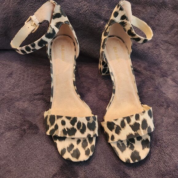 Women’s Old Navy Size 10 3” Cheetah Heels Chic - Picture 3 of 6